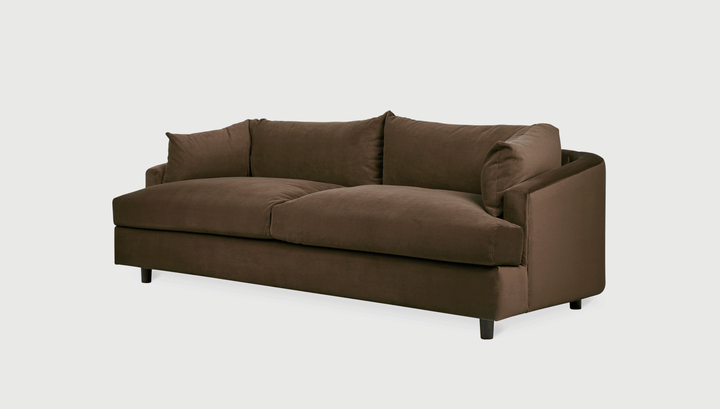 Thalia Sofa in Velvet Cocoa