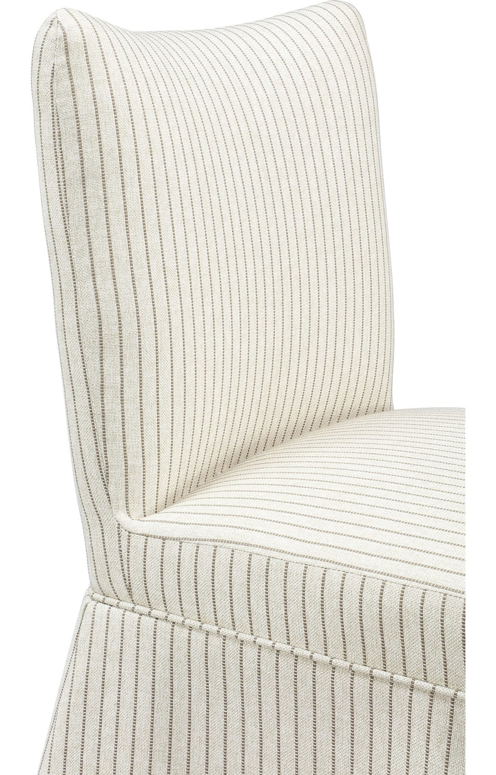 Theodore Upholstered Dining Chair in Sage — product view on a white background