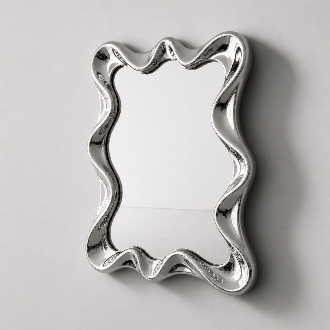 Tidal Mirror | Chrome by Interior Moderna - view 2