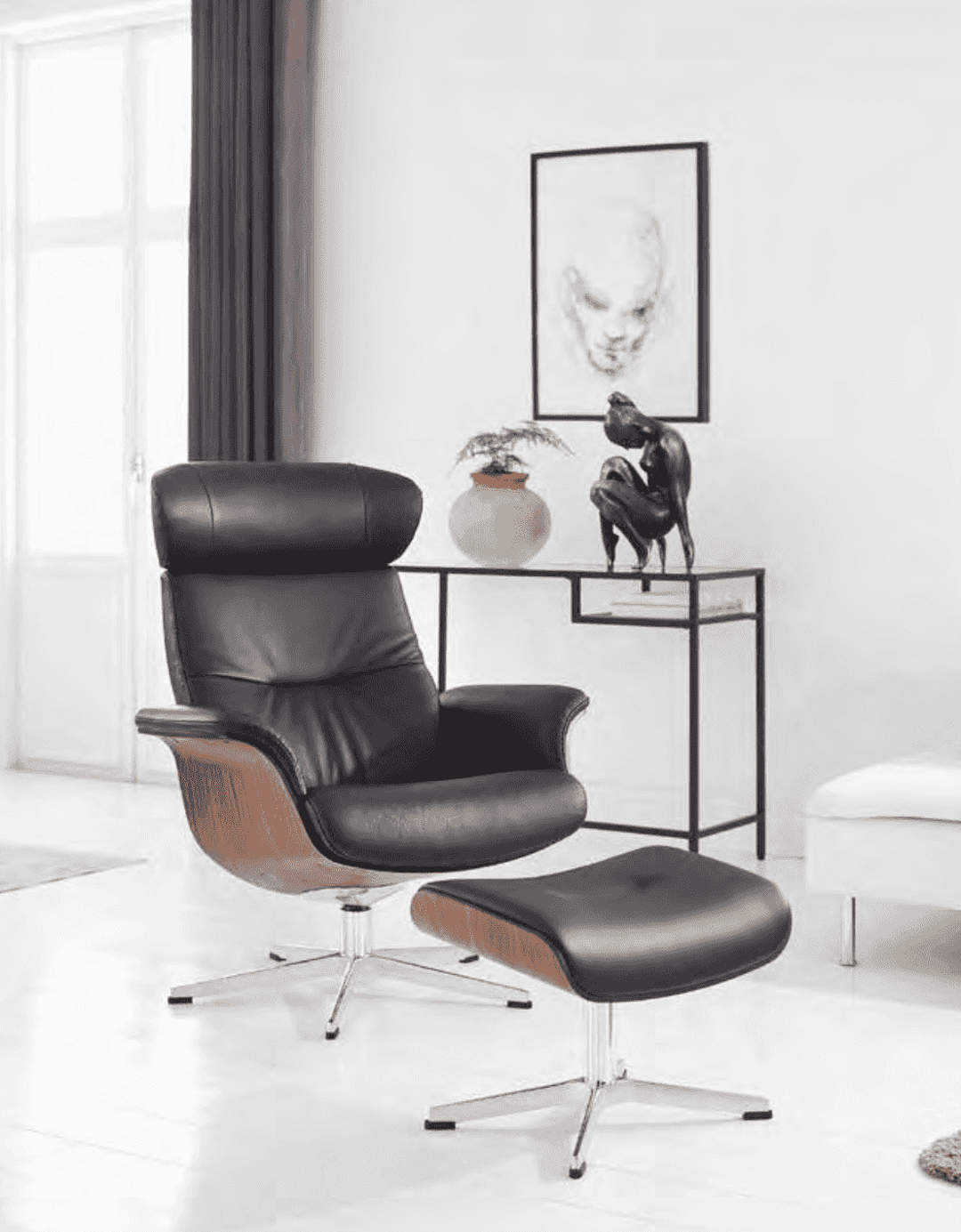Timeout Large colorway — QS Black Leather / Walnut