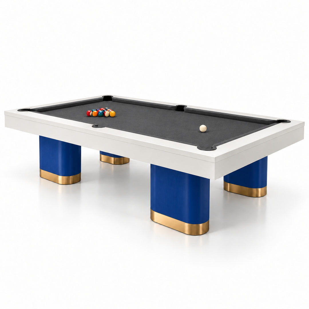 Titan pool table - Cobalt &amp; White 