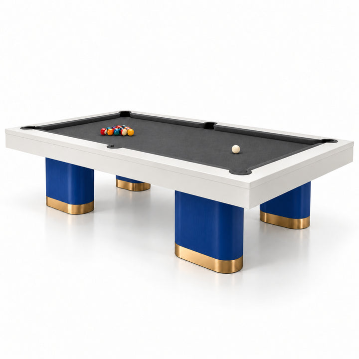 Titan pool table - Cobalt &amp; White 