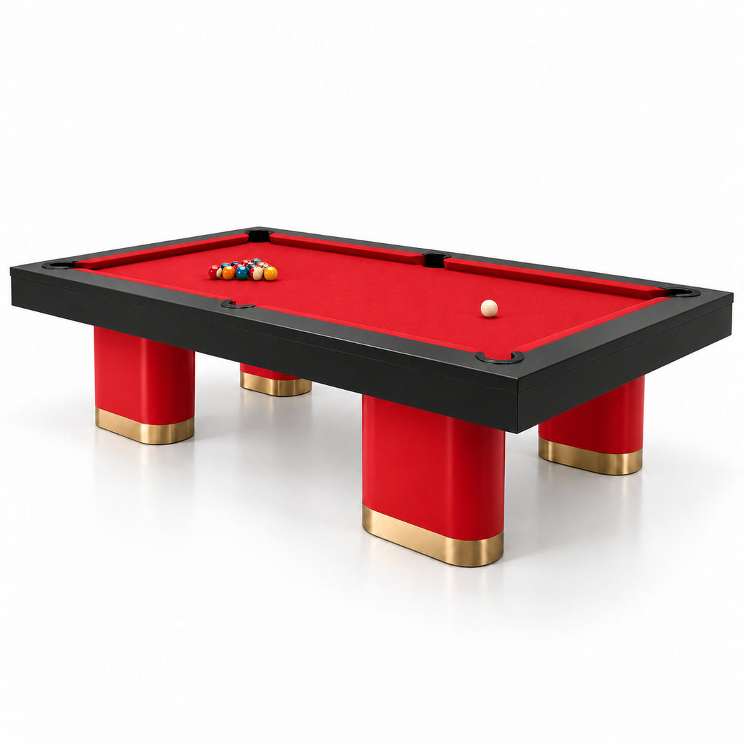 Titan pool table - Racing Red &amp; Black 