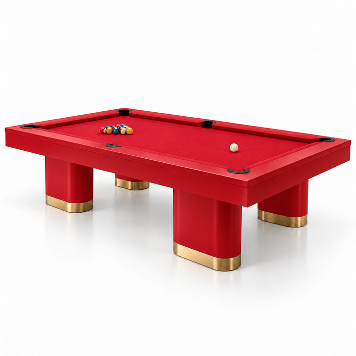 Titan pool table - Solid Racing Red 