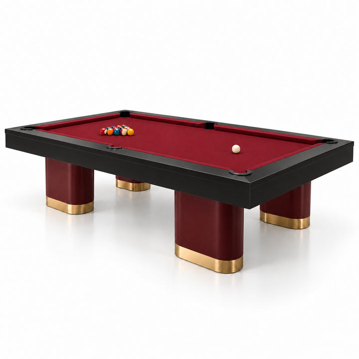 Titan pool table - Oxblood &amp; Black 