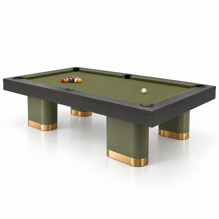 Titan pool table - Olive &amp; Charcoal 