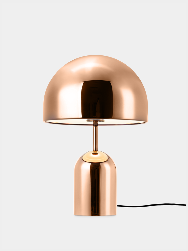 Bell Table Light in Polished Copper Steel