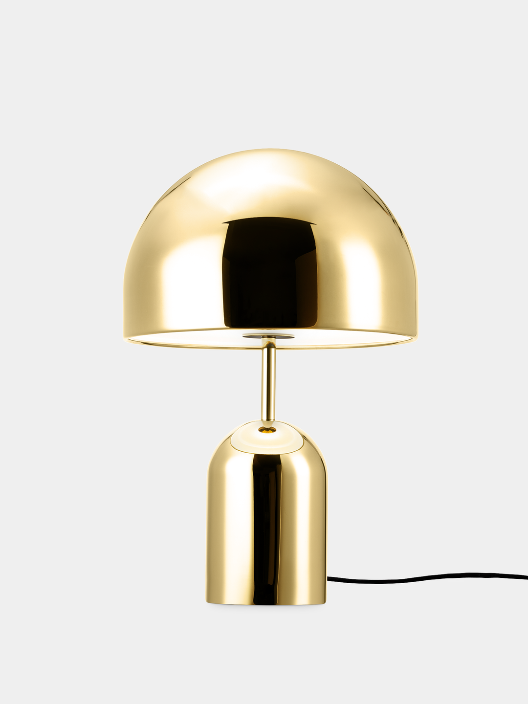 Bell Table Light in Polished Gold Steel