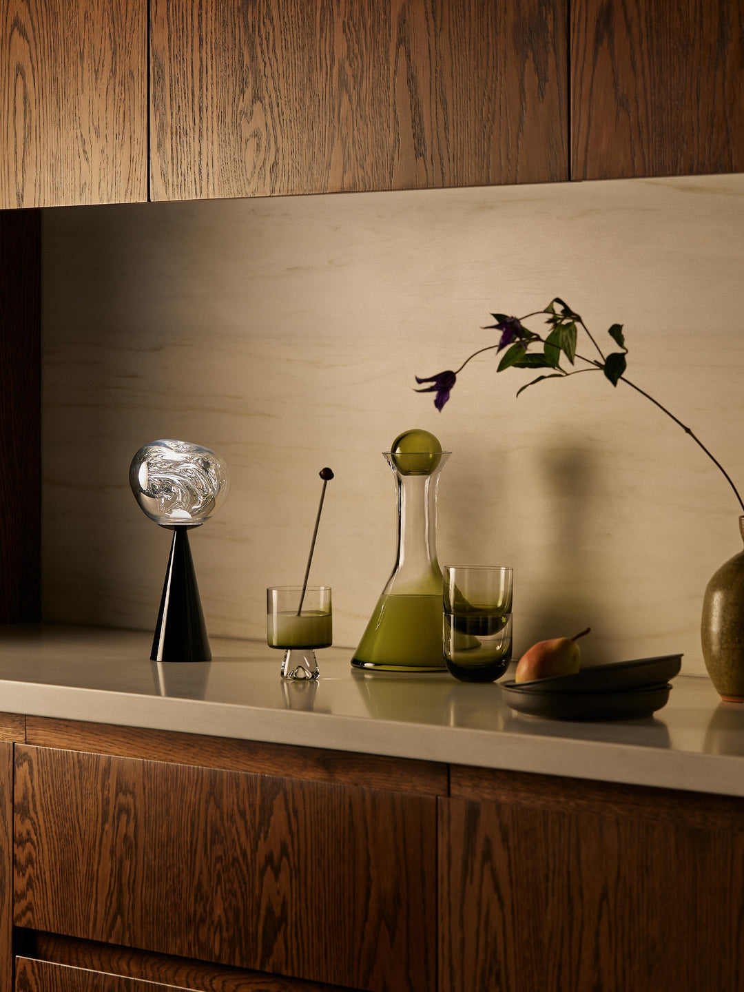 Melt Small Portable Light by Tom Dixon in a modern interior