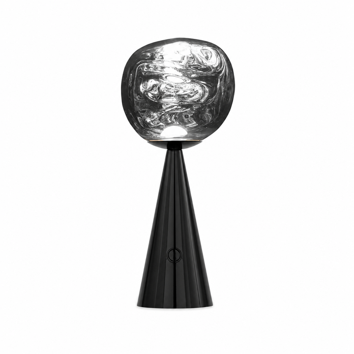 Melt Small Portable Light by Tom Dixon in Black on white
