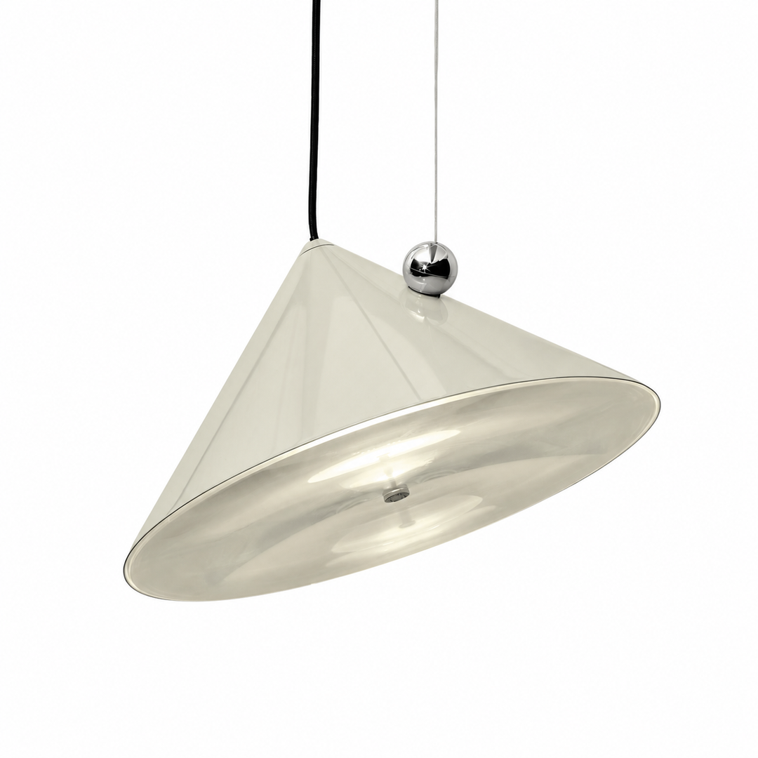Tom Dixon Pose Large Pendant in Putty on white background