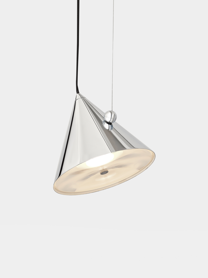 Tom Dixon Pose Small Pendant in Polished Silver