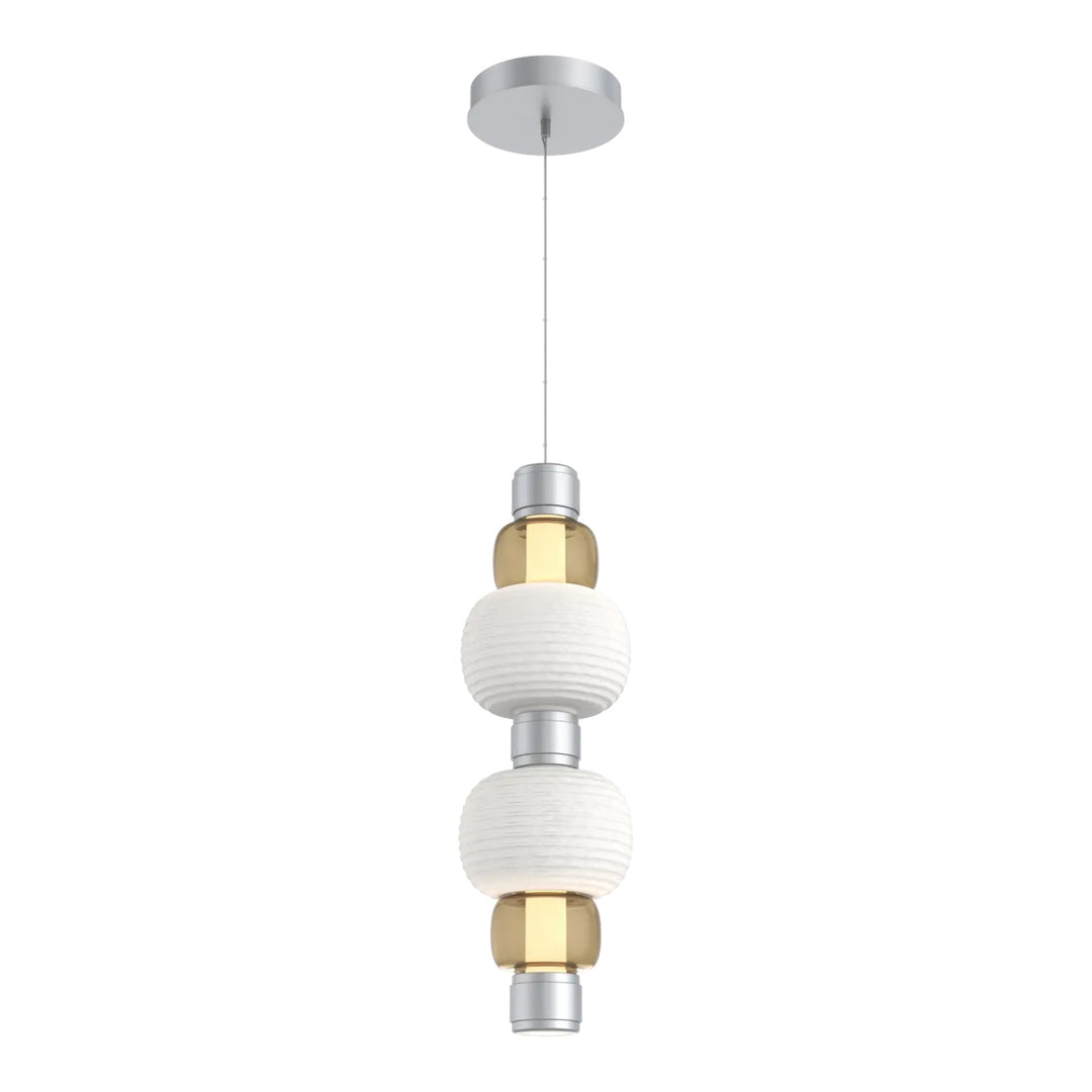 Torno Mandrel Double Pendant by Hammerton Studio in Classic Silver