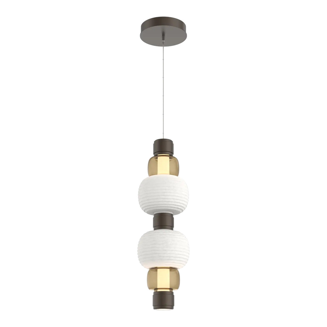 Torno Mandrel Double Pendant by Hammerton Studio in Flat Bronze