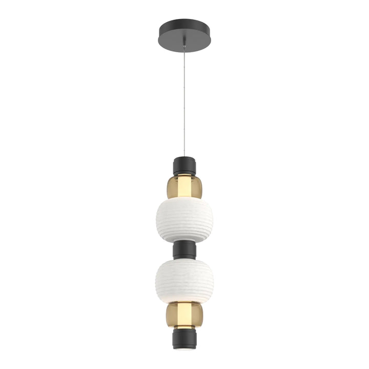 Torno Mandrel Double Pendant by Hammerton Studio in Matte Black