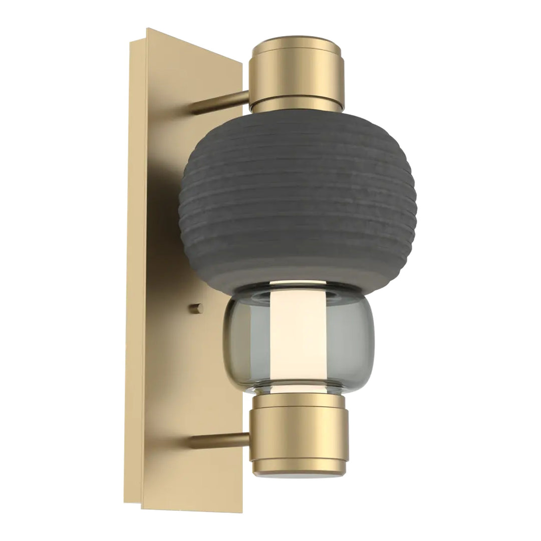 Torno Mandrel Sconce by Hammerton Studio in Gilded Brass