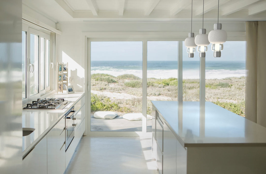 Torno Mandrel Single Pendant by Hammerton Studio in a styled interior