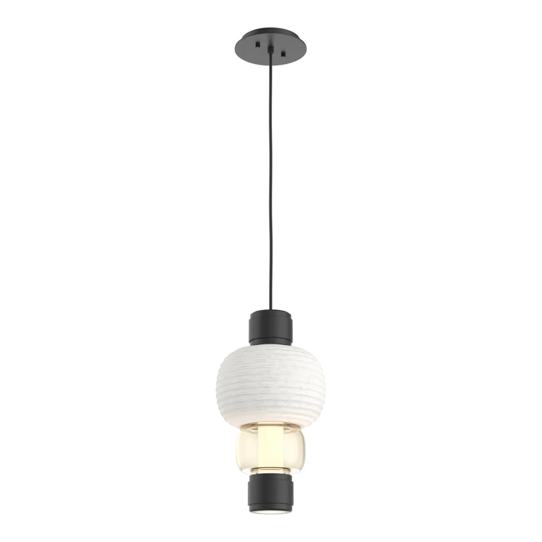Torno Mandrel Single Pendant by Hammerton Studio in Matte Black