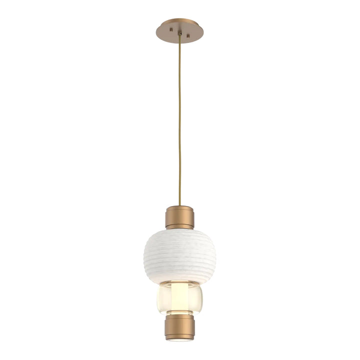 Torno Mandrel Single Pendant by Hammerton Studio in Novel Brass