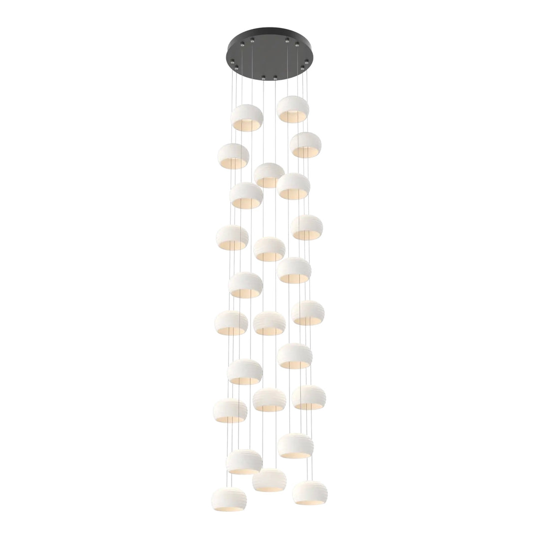 Torno Stack Pendant Chandelier by Hammerton Studio, 25 Lights