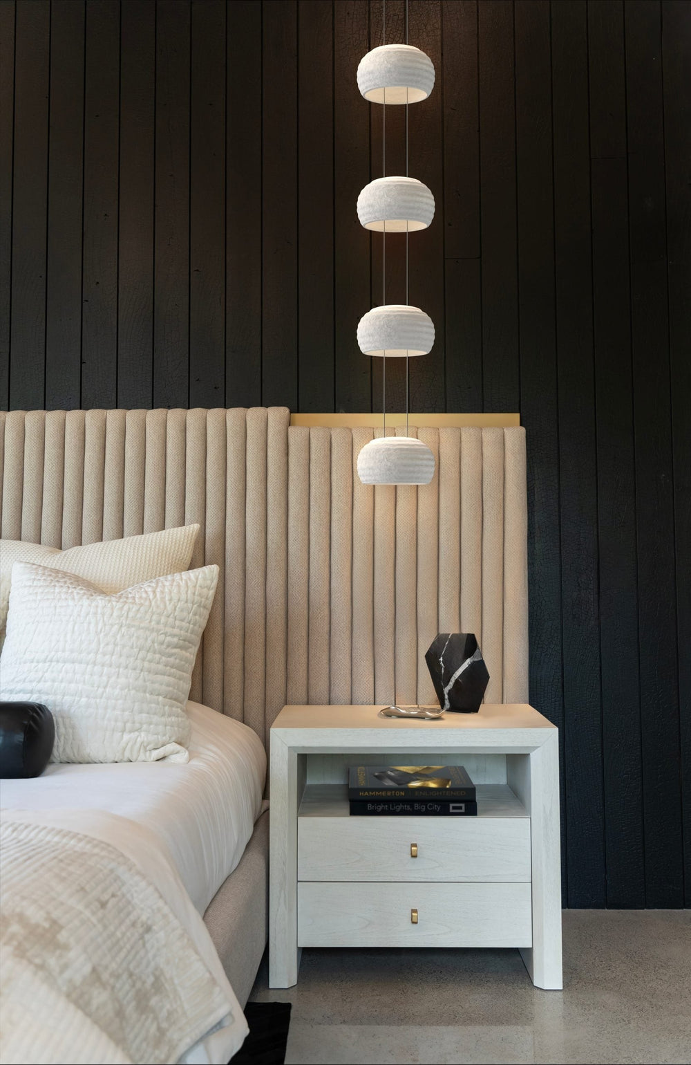 Torno Stack Pendant Chandelier by Hammerton Studio in a styled interior