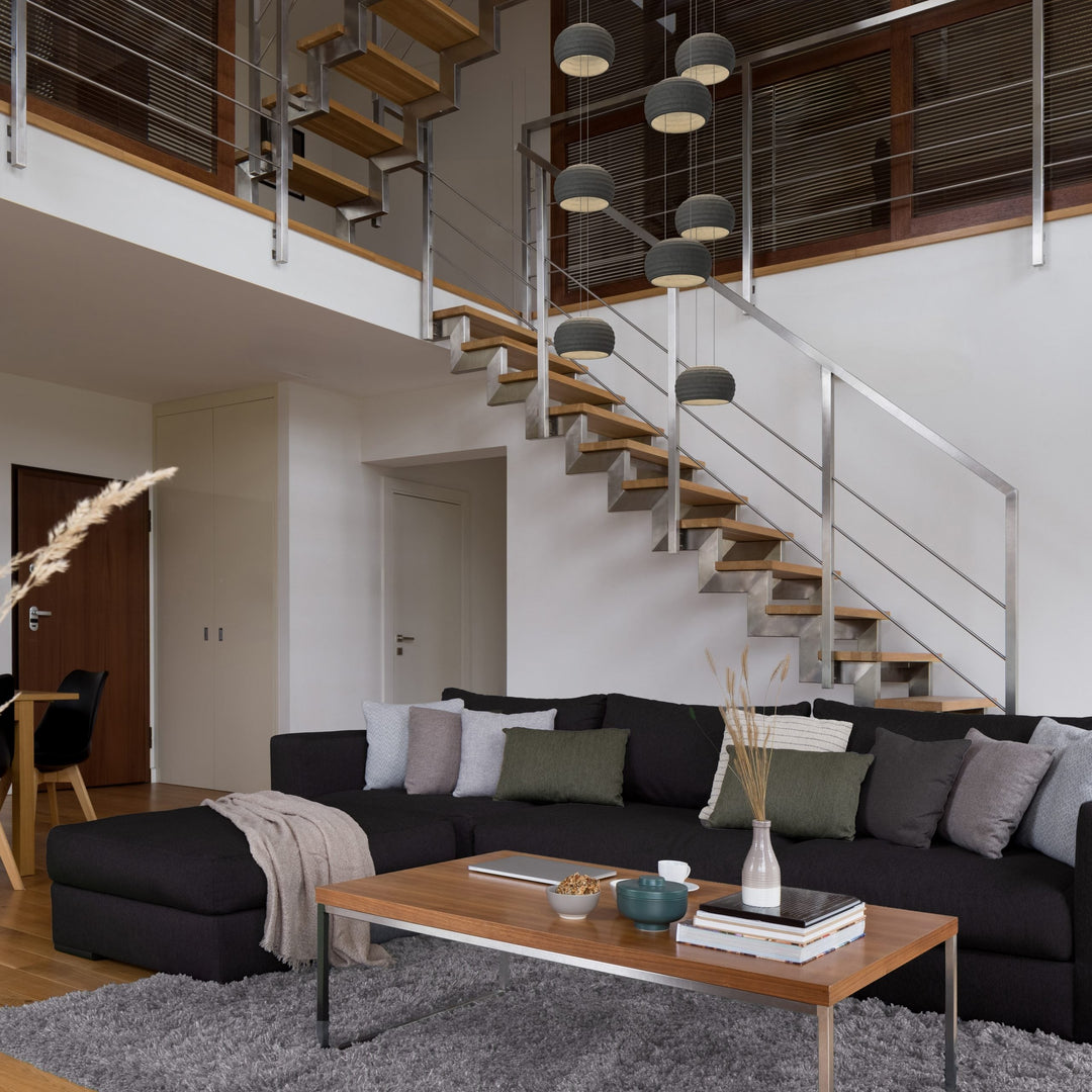 Torno Stack Pendant Chandelier by Hammerton Studio in a styled interior
