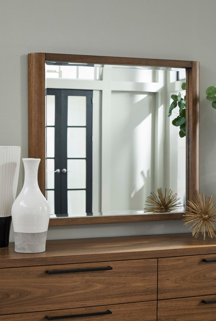 Totes Wall or Dresser Mirror in English Walnut — styled on the matching dresser (sold separately)
