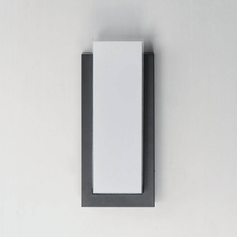 Tower Medium LED Outdoor Wall Sconce by ET2 Lighting, styled view 1