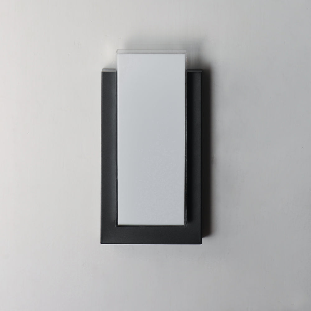 Tower Small LED Outdoor Wall Sconce by ET2 Lighting, styled view 1