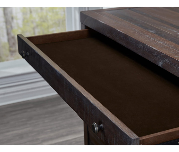 Townsend Eight Drawer Solid Wood Dresser in Java — with drawers open