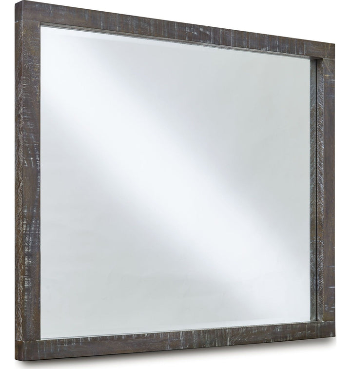 Townsend Solid Wood Mirror in Gunmetal — on a white background
