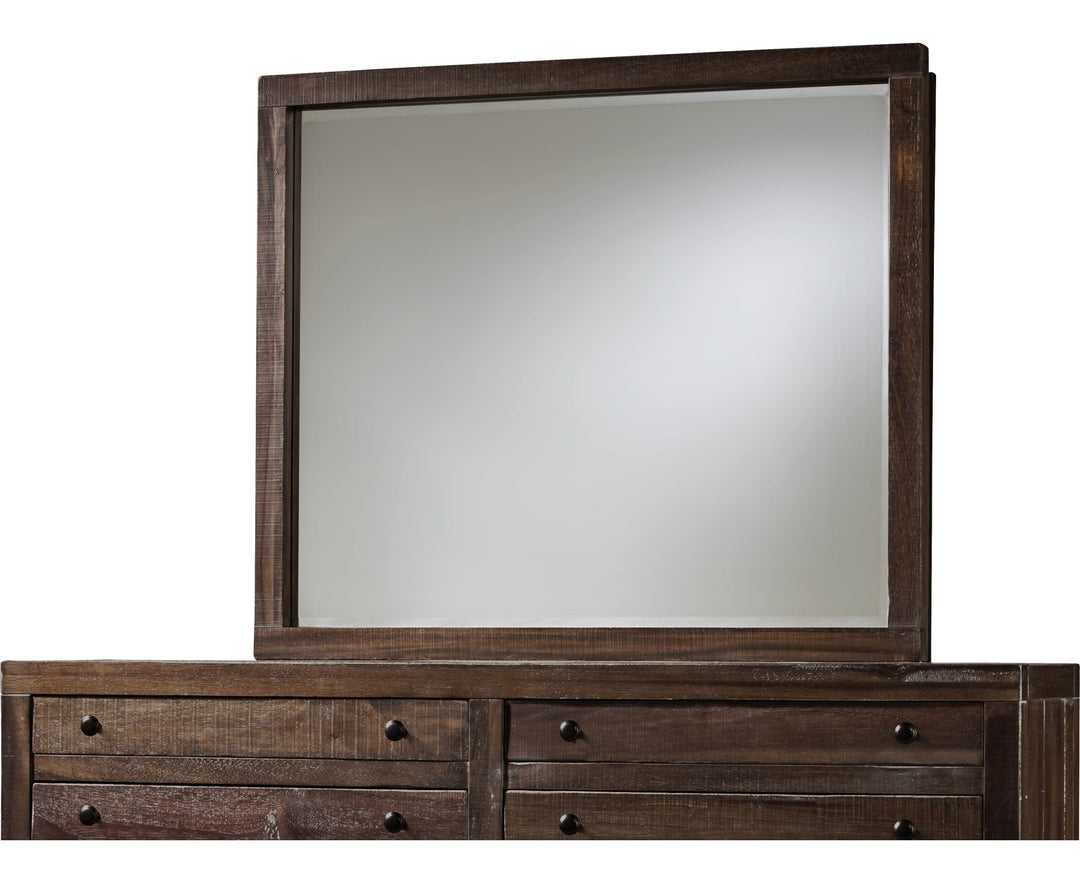 Townsend Solid Wood Mirror in Java — on a white background
