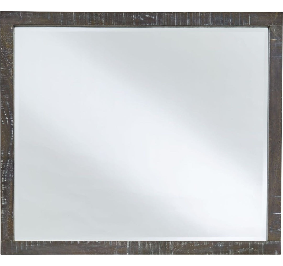 Townsend Solid Wood Mirror in Gunmetal — on a white background