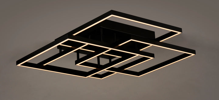 Traverse LED Flush/Wall Mount (31" W) by ET2 Lighting, styled view 2