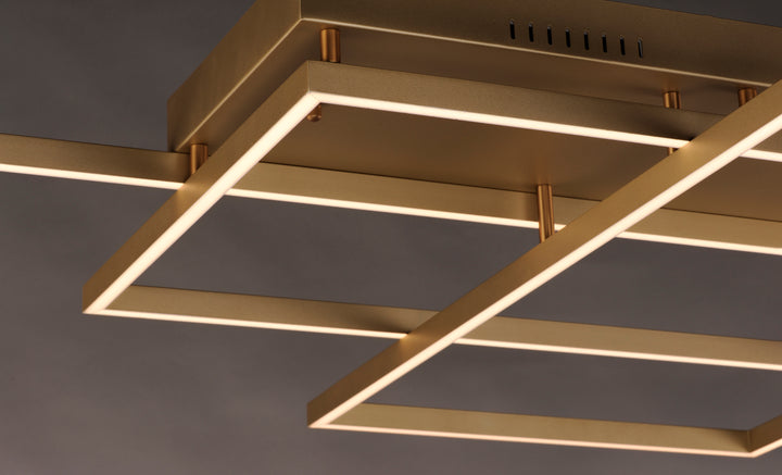 Traverse LED Flush/Wall Mount (31" W) by ET2 Lighting, styled view 8