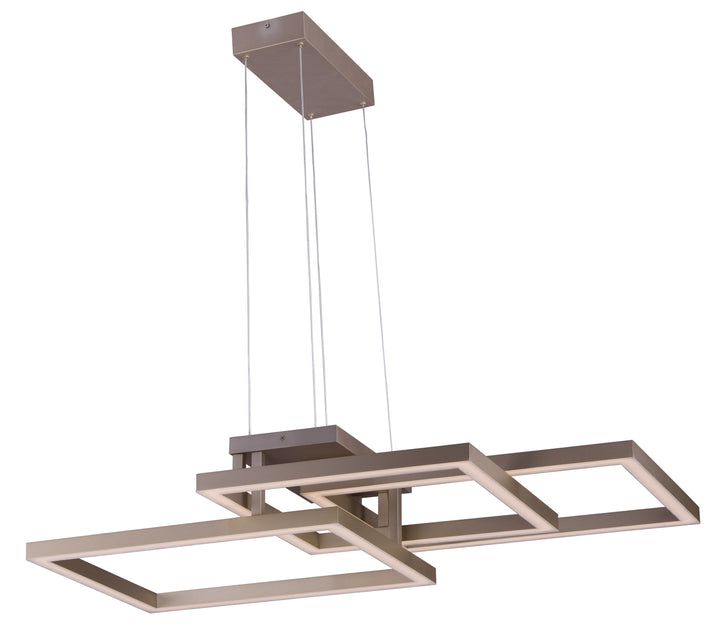 Traverse LED Pendant (23.5" W) by ET2 Lighting in Champagne finish