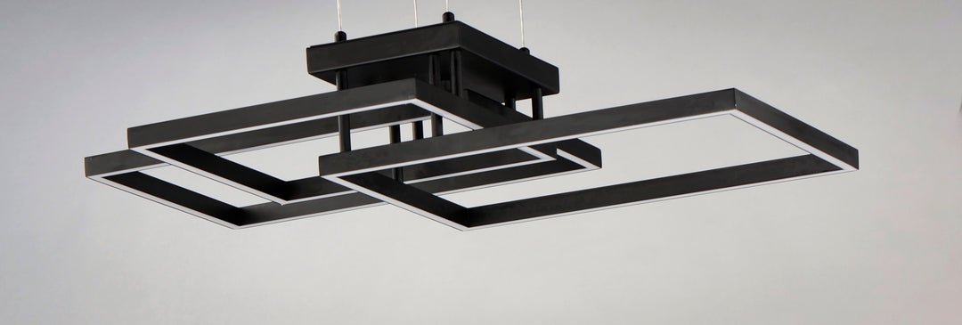 Traverse LED Pendant (23.5" W) by ET2 Lighting, styled view 1