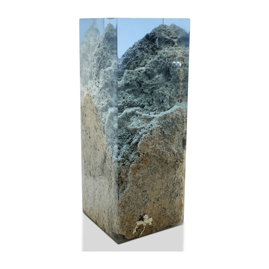 Travertine Rock Decorative Cube Arditi Collection
