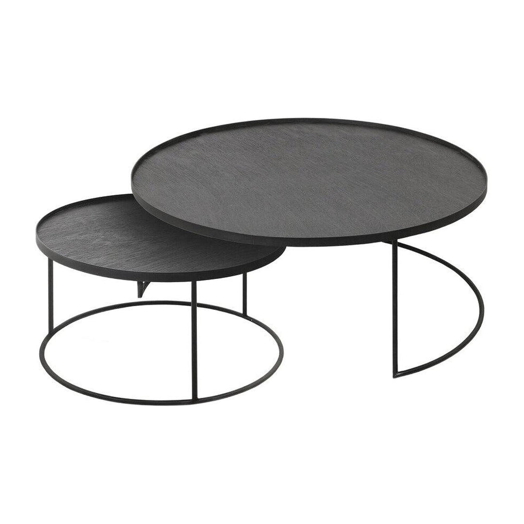 Large Tray Round Coffee Table Set Ethnicraft