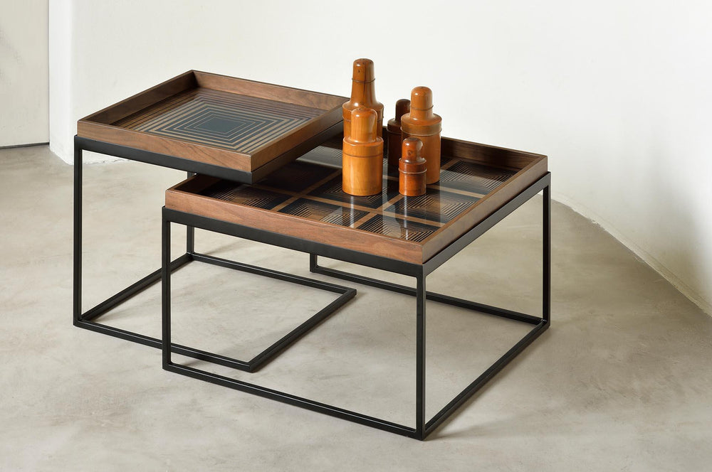 Tray Square Coffee Table Set Ethnicraft