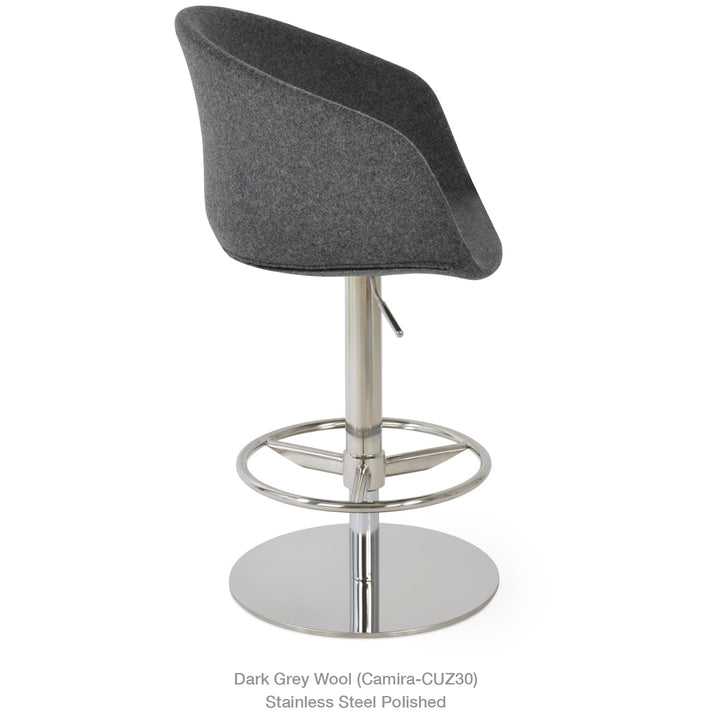 Tribeca Arm Piston Swivel Stool Soho Concept