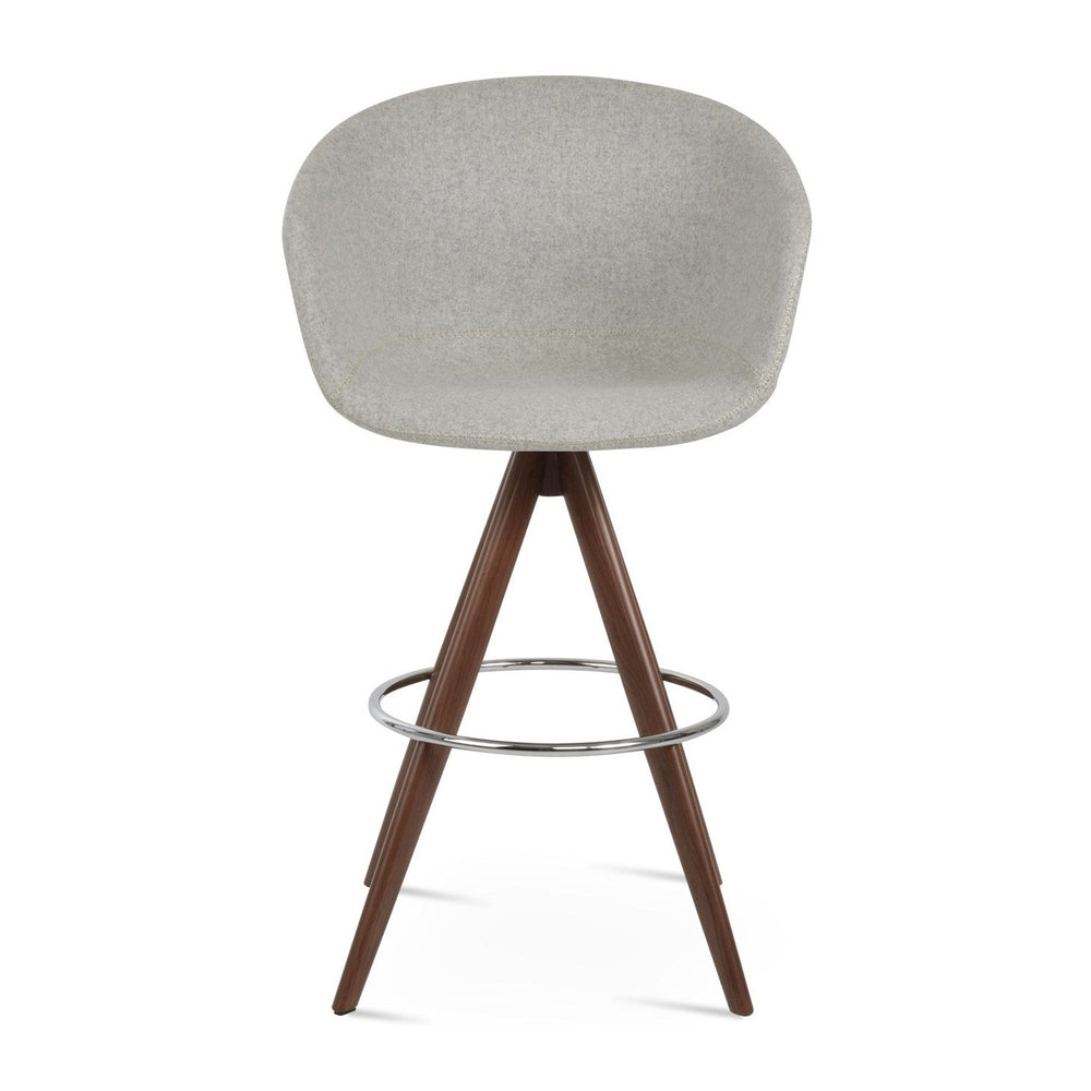 Tribeca Arm Pyramid MW Swivel Stool