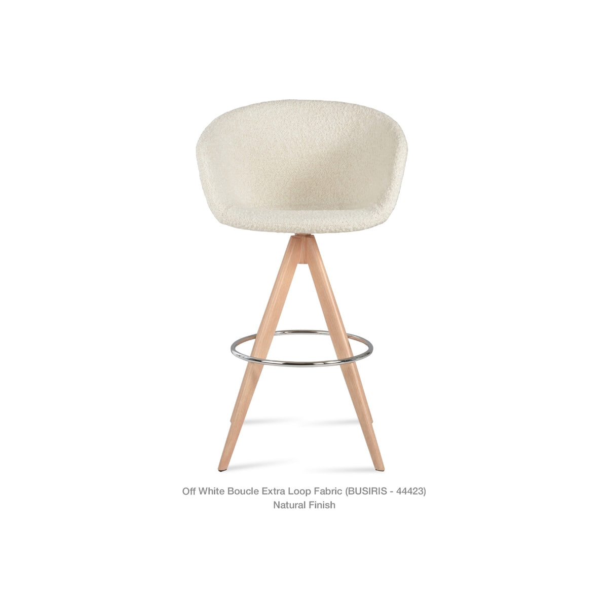 Tribeca Arm Pyramid MW Swivel Stool by Soho Concept — white cutout