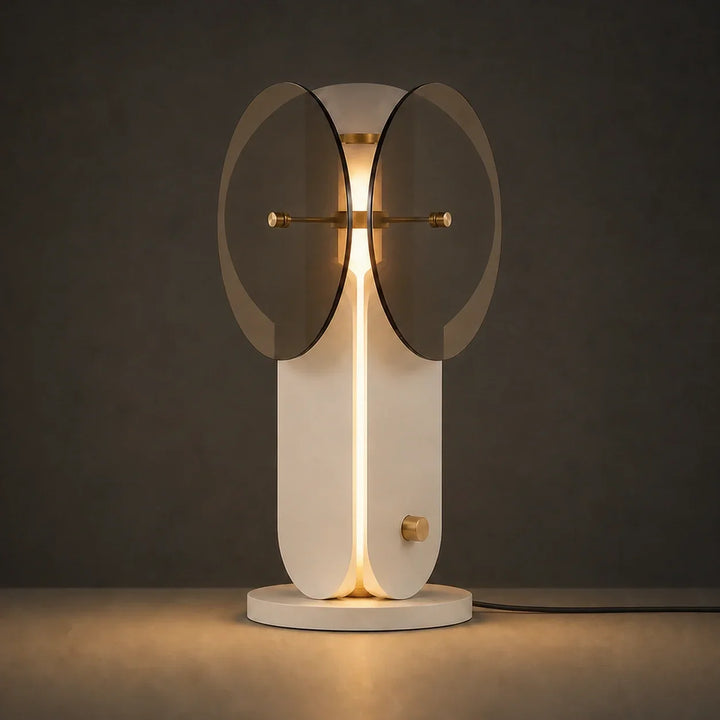 Trilume Smoke Gray Glass Lamp by Interior Moderna