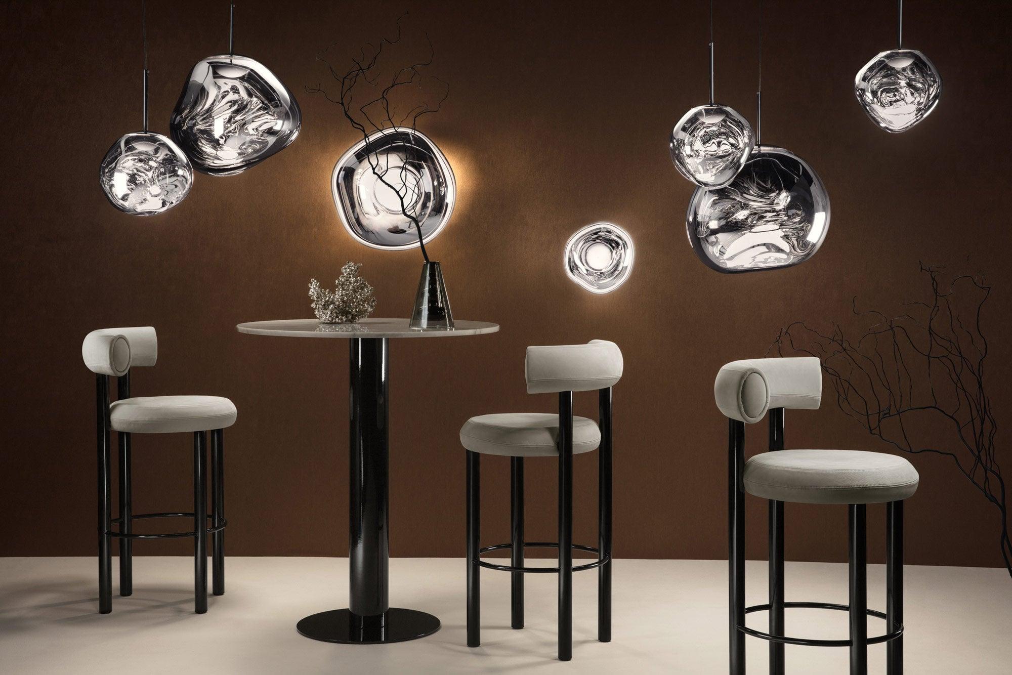Tube High Table White Marble by Tom Dixon | Modern Studio