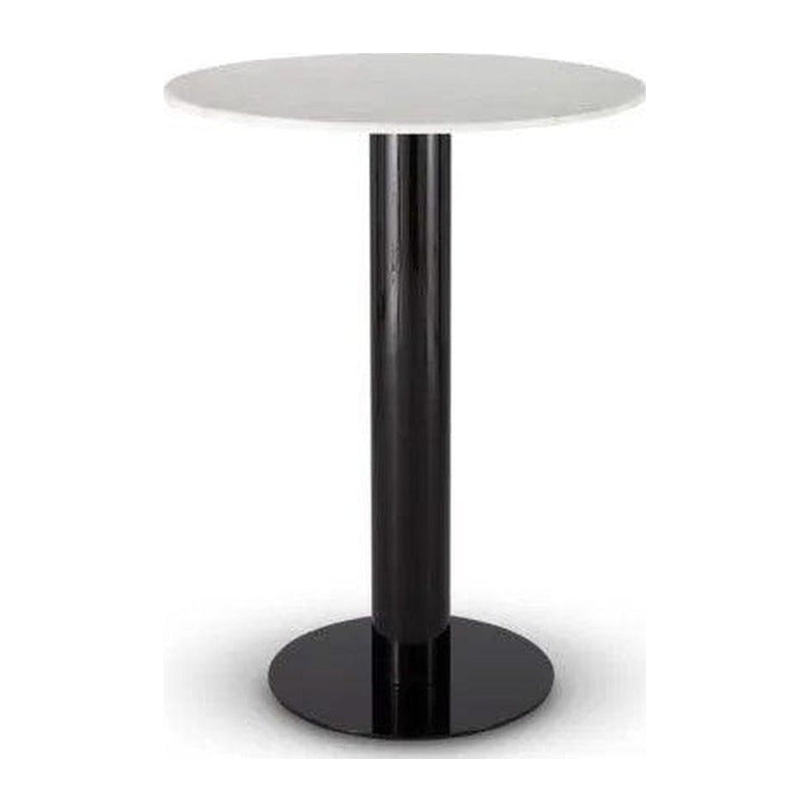Tube High Table White Marble by Tom Dixon | Modern Studio Tube High Table White Marble by Tom Dixon | Modern Studio