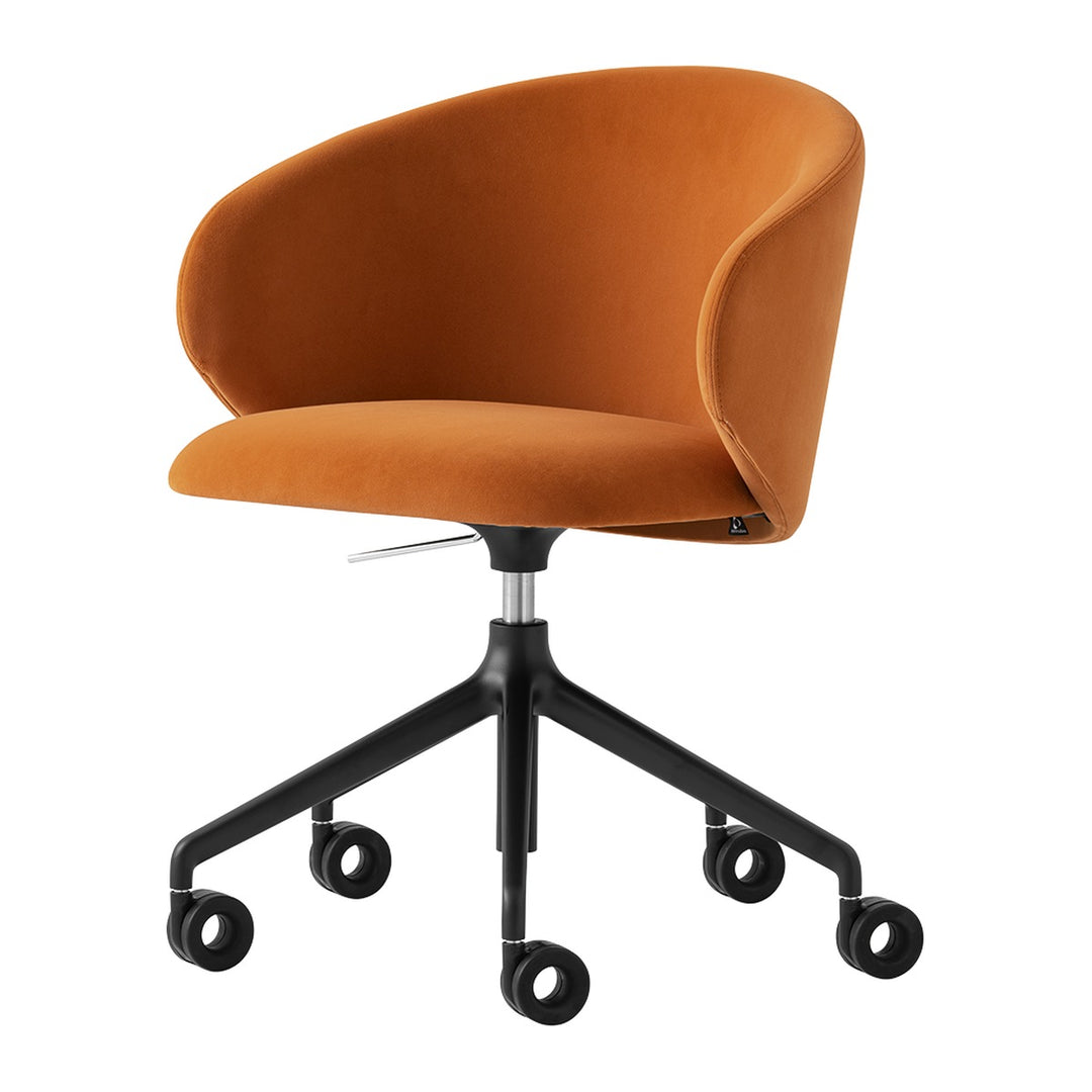 Tuka Aluminum Office Chair by Connubia finish option, white background