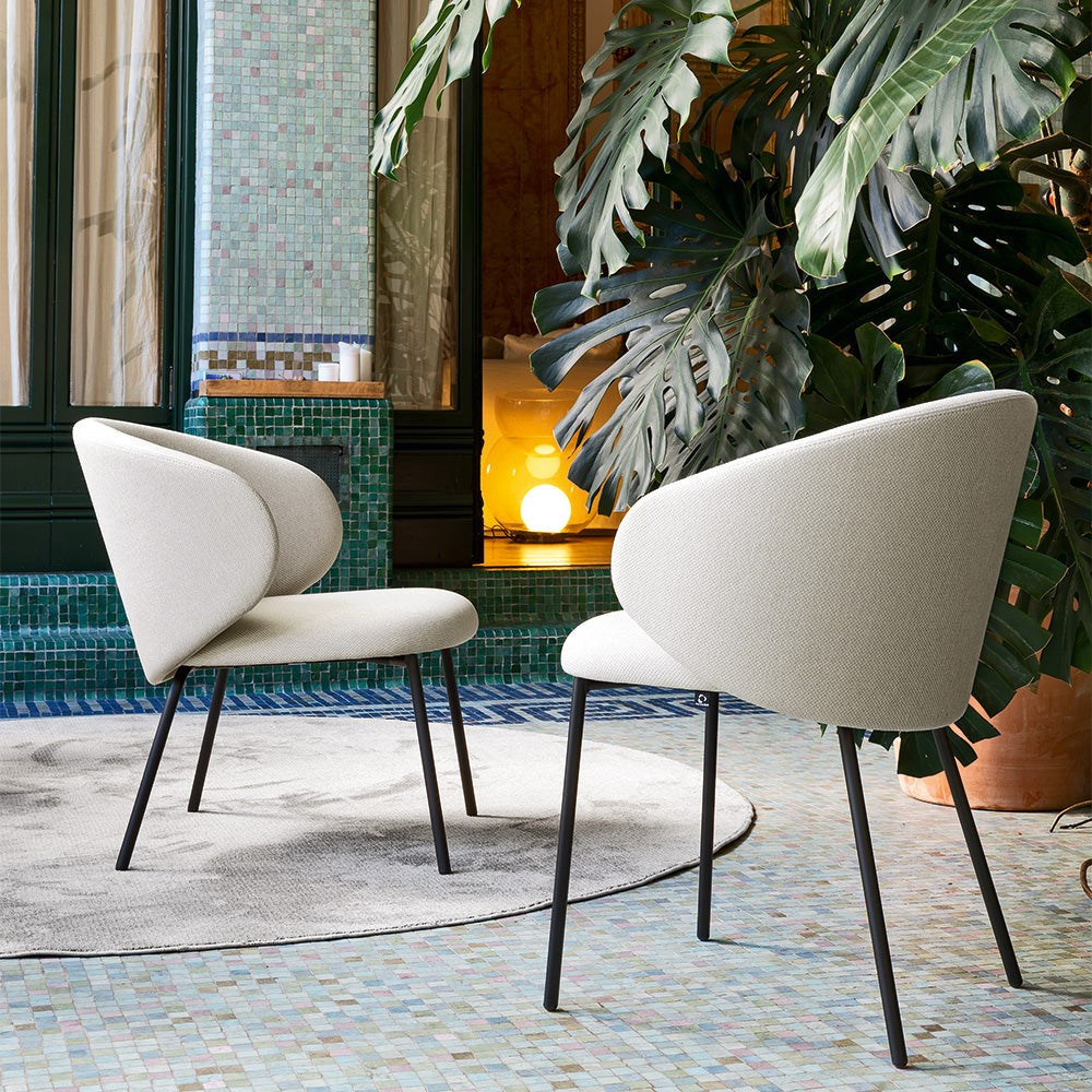Tuka Dining Armchair by Connubia in a styled interior
