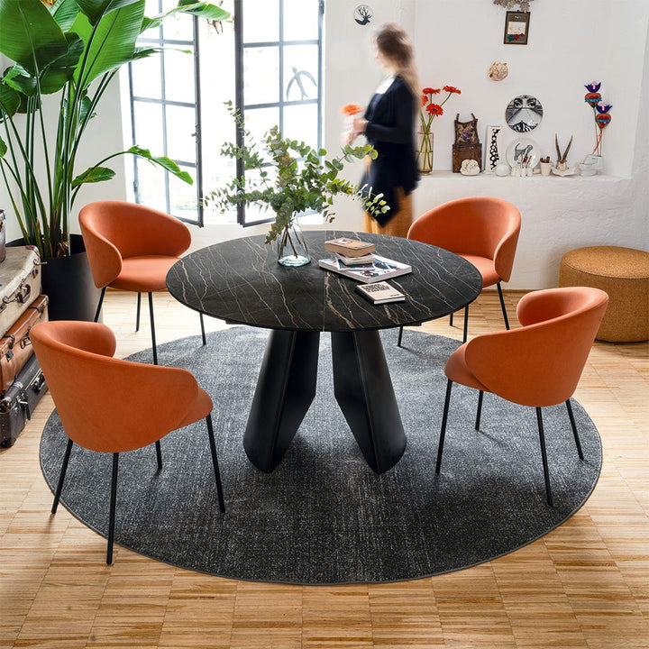 Tuka Dining Armchair by Connubia in a styled interior