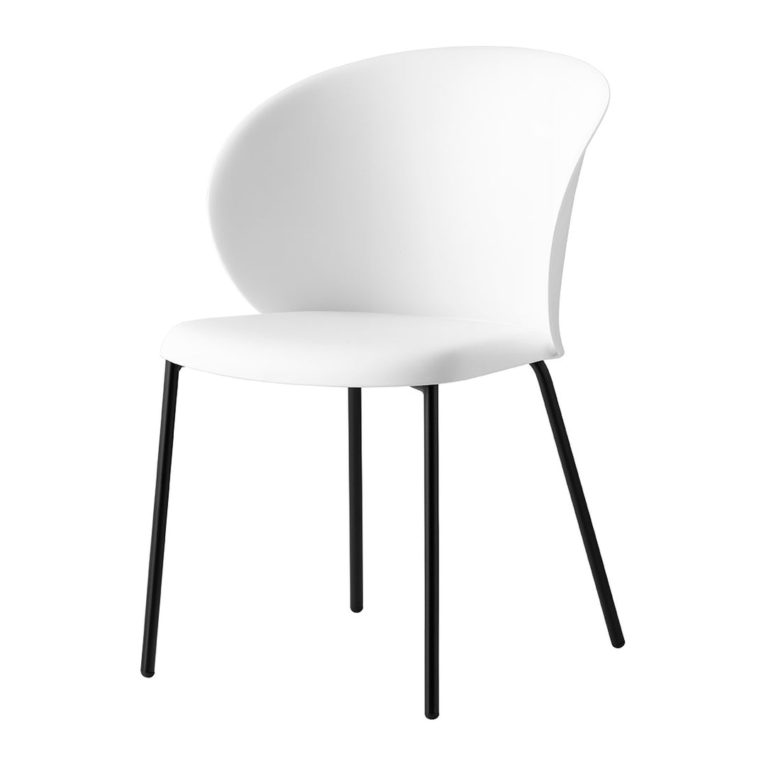 Tuka Dining Armchair by Connubia finish option, white background